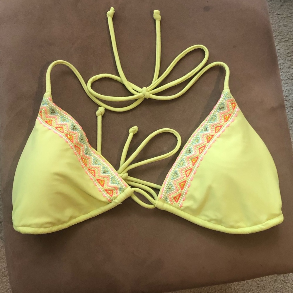 American eagle triangle bikini top